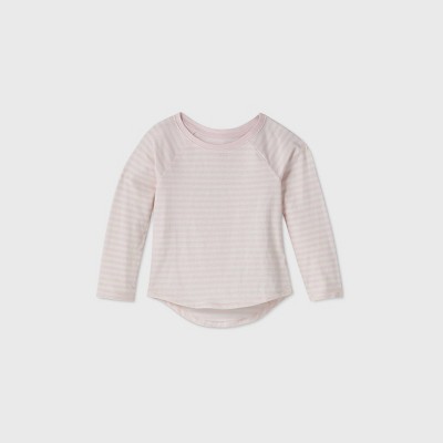 girls pink striped shirt