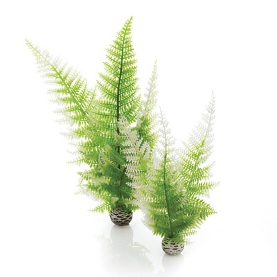 biOrb Aquatic Autumn Fern Set Aquarium Artificial Plants - Green - 2pc