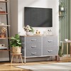 Dresser with 5 Drawers, Wide Fabric Chest with Drawer Organizers for Bedroom, Closet, Hallway - 3 of 4