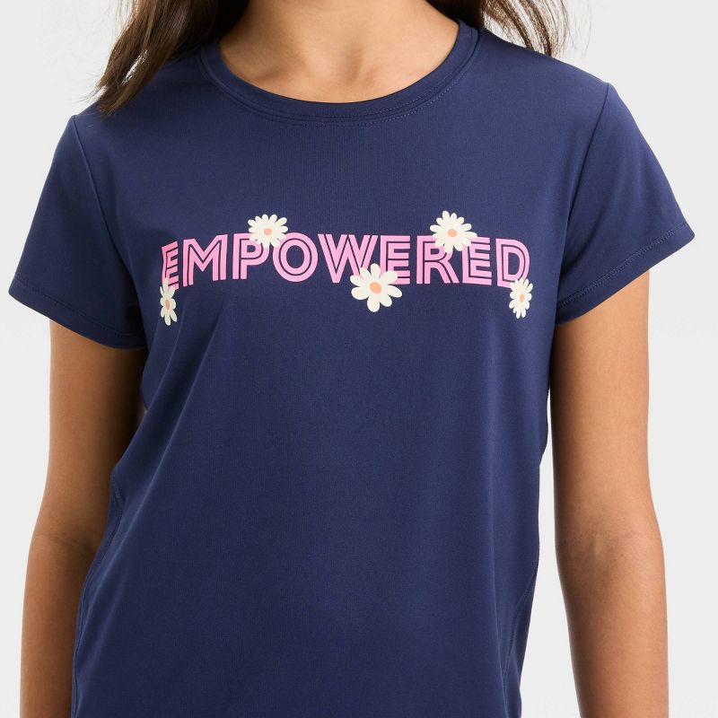Girls' Short Sleeve Graphic T-Shirt - All In Motion™, 3 of 5