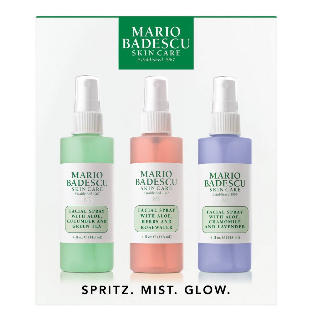 Photos - Cream / Lotion Mario Badescu Skincare Spritz Mist Glow Set - 12 fl oz - Ulta Beauty