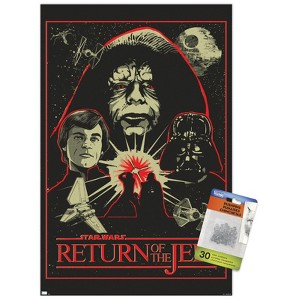 Trends International Star Wars: Return of the Jedi - Red Outline Illustration Unframed Wall Poster Prints - 1 of 4