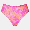 Women's Tropical Paradise Vibrant Floral Print Bikini Bottoms - Cupshe - 3 of 4