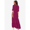 Roaman's Women's Plus Size Lace Crinkle Maxi Dress - image 3 of 4