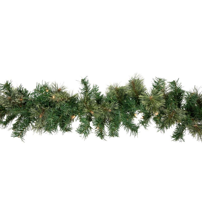 Northlight 9' x 10" Pre-Lit Oregon Cashmere Pine Artificial Christmas Garland, Clear Lights, 5 of 7