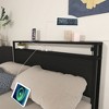 Ridstar 86.49 in. W Queen-Size Metal Platform Bed Frame with 8 Storage Drawers & Headboard-Black - 3 of 4