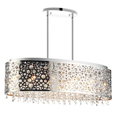 CWI Lighting Bubbles 11 Light Drum Shade Chandelier With Chrome Finish