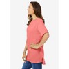 Woman Within Plus Size Perfect Short-Sleeve Boatneck Tunic - 4 of 4