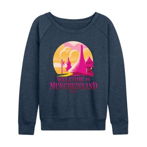 Women's - Wicked - Munchkinland Lightweight French Terry Wide Neck Long Sleeve Shirt - 1 of 4
