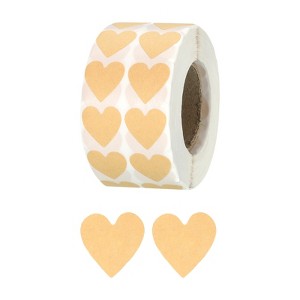 Unique Bargains Self-Adhesive Heart Decorations Sticker for Envelope Wedding 2000 Pcs - 1 of 4