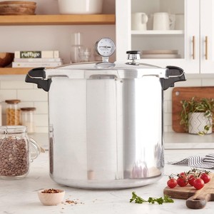 Presto 01784 23-Quart Induction Compatible Pressure Canner, Silver, Aluminum - 1 of 4