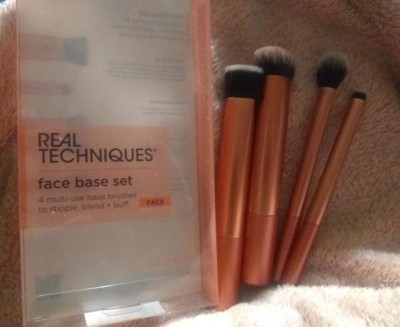 Real Techniques Face Base Makeup Brush Kit - 4pc : Target