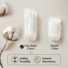 100% Cotton Solid Color Heavyweight Bath Towel Set, Anti-Microbial Certified Highly Absorbent Plushy Bath Towel - 4 of 4