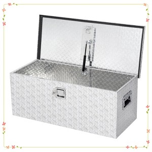Heavy Duty Aluminum Diamond Plated Tool Box Pick Up Truck Bed RV Trailer Toolbox - 1 of 4