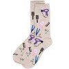Memoi Women's Stylist Rayon From Bamboo Crew Socks Ivory Heather 9-11 - 3 of 3