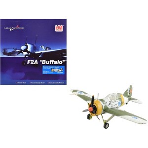 Brewster F2A Model 239 "Buffalo" Fighter Aircraft Finnish Air Force "Air Power Series" 1/48 Diecast Model by Hobby Master - 1 of 4