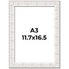 PosterPalooza | Sculpted White Picture Frame - UV Acrylic, Foam Board Backing, Hanging Hardware - 2 of 4