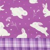 Northlight Set of 2 Purple Floral Easter Bunny Oven Mitts 13.75" - 4 of 4