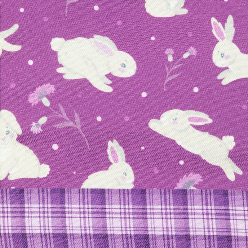 Northlight Set of 2 Purple Floral Easter Bunny Oven Mitts 13.75", 4 of 6