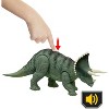 Jurassic World Reimagined Real Feel Triceratops Roaring Dinosaur Figure, 90s Inspired Toy - 2 of 4