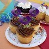 NCAA Whittier College Primary Logo Heart Love Cupcake Picks Toppers Decoration Set of 6 - 4 of 4