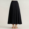 Anna-Kaci Women's Textured Diagonal-Rib Pleated Knit Midi Skirt with Structured Panels and Soft A-Line Silhouette - 4 of 4