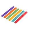 Unique Bargains Home Wooden DIY Ice Cream Sticks Bars 5.9'' Length Multicolor 50 Pcs - 2 of 3