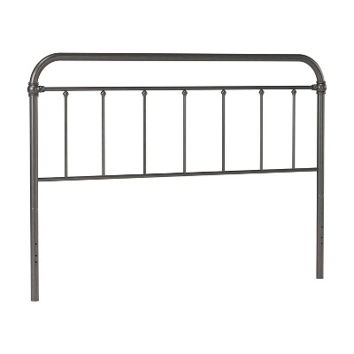 King Kirkland Metal Headboard Aged Pewter - Hillsdale Furniture