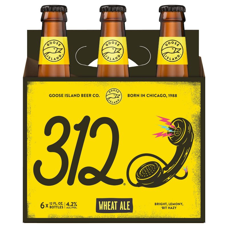 Goose Island 312 Urban Wheat Ale Beer - 6pk/12 fl oz Bottles, 3 of 6