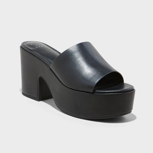 Women's Ricky Platform Heels - A New Day™ Black 6.5 : Target