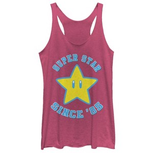 Women's Nintendo Super Star Since 85 Racerback Tank Top - 1 of 3