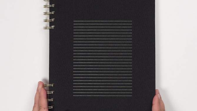 Altitude 160pg College Ruled Journal 10.5&#34;x7.25&#34; Split Wire Black, 2 of 14, play video
