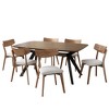 7-Piece Dining Set with Kitchen Table and 6 Armless Chairs - 2 of 4