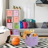 FURNIinspire Utility Storage Bins 6 Pack Cube Storage Bins, Foldable Cube Organizer Closet Organizers Storage Box, Multicolored, 4.29"*7.02"*10.14" - 4 of 4