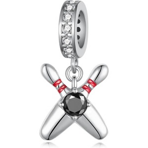 Sterling Silver Sport Charms - Athletic Theme Pendants for Bracelets & Necklaces, Gift for Women - 1 of 4