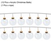 Unique Bargains Acrylic DIY Craft Party Christmas Tree Ornament Hanging Balls 3.15" 12 Pcs - 3 of 4