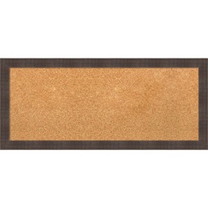 Amanti Art Whiskey Brown Rustic Wood Framed Corkboard, Grey Cork - 1 of 4
