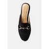 Velvet Buckled Flat Mules Women - 3 of 4