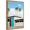 Amanti Art Turquoise Blue Doors on a Modern Home by Tom Windeknecht Canvas Wall Art Print Framed - 2 of 4