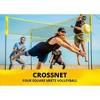 CROSSNET The Original 4 Square Volleyball Net and Backyard Yard Game Complete Set with Carrying Backpack, Ball, and Boundary Lines for Kids and Adults - image 4 of 4