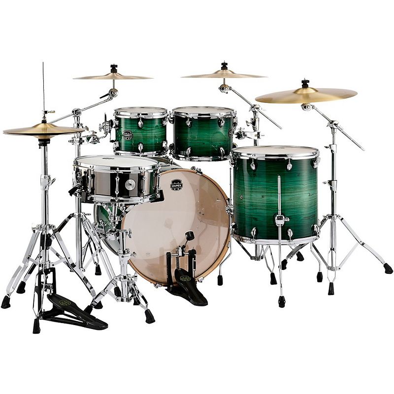 Mapex Armory Series Exotic Rock 5-Piece Shell Pack With 22" Bass Drum Emerald Burst, 2 of 4