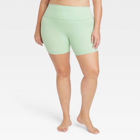 Women's Everyday Soft Ultra High-rise Bike Shorts 6 - All In Motion™ Fern  Green 4x : Target