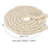 Unique Bargains Natural Thick Cotton Twisted Tug of War Rope 1 Pc - 2 of 4