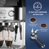 15 Bar Espresso Machine with Built-in Conical Burr Grinder & Milk Frother, Integrated Coffee Maker with PID Temperature Control System - 4 of 4