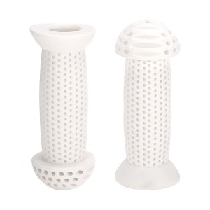 Unique Bargains Child Bike Handlebar Grips Covers 3.94" White 1 Pair - 1 of 4