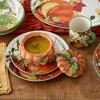 Certified International (Set of 2) 24oz Harvest Fields 3D Pumpkin Set of 2 Covered Soup Bowls - 4 of 4