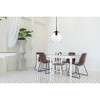 Elegant Lighting Placido Collection Pendant D9.8 H9.8 Lt:1 Black and Clear Finish - 2 of 4