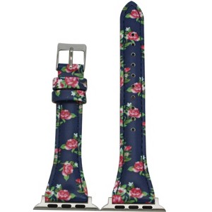 Olivia Pratt Printed Skinny Leather Apple Watch Band - 1 of 4
