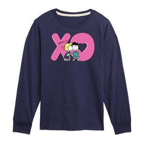 Boys' - Peanuts - Xo Schroeder Lucy Long Sleeve Graphic T-Shirt - 1 of 4