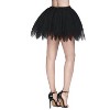 Joyfy Women Petticoat Skirt Tutu Skirts Tulle Tutu Skirts Elastic Underskirt Halloween Costume - 4 of 4